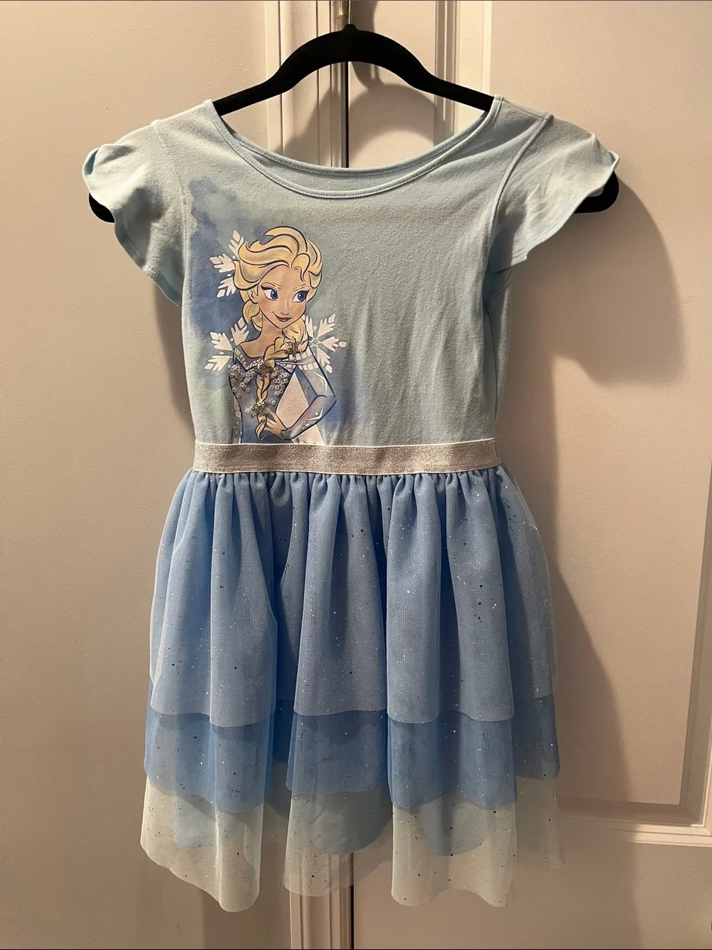 Disney Light Blue Elsa Sparkle Tulle Dress Dress - Picture 2 of 5